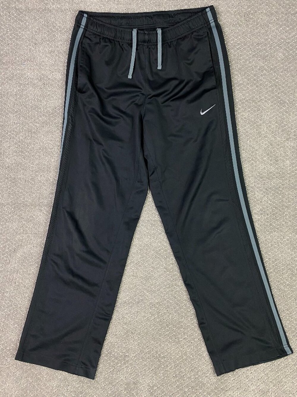 Nike Track Pants Mens Large Black Epic Knit Drawstring Pocket 480238 010